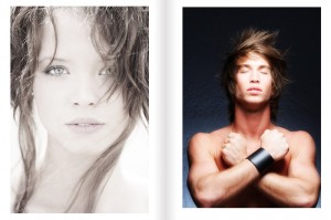 Bordered images create a formal look to the imagery.