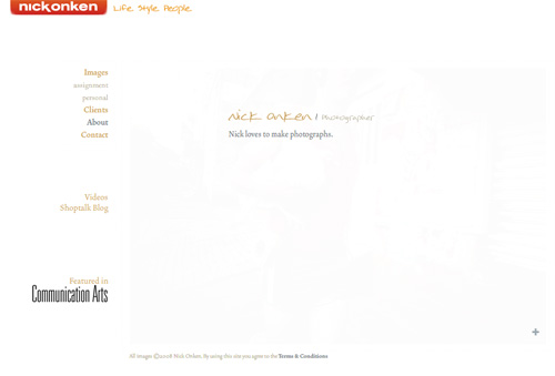 Nick Onken's About Me Page.