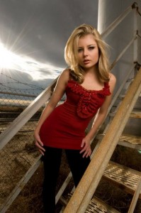 The sun adding a little kicker to the shot of Christina in Maricopa.