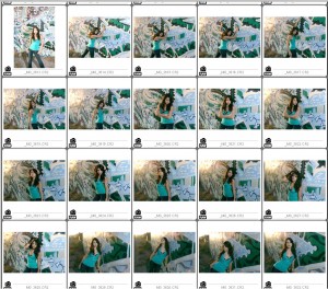 Contact Sheet #2 on Location with Briana in Tucson