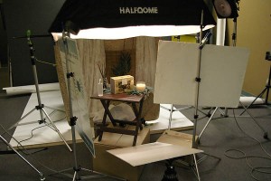 Shoot set for a catalog on Lighting Essentials Shoot set for a catalog on Lighting Essentials