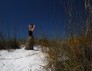Jessica on the Beach on Bean Point, Anna Maria Island, Florida