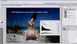 Using an Adjustment Layer to further blend the texture on a Photoshop Image