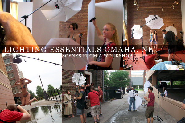 Scenes from a workshop, Lighting Essentials teaches photographers how to light.