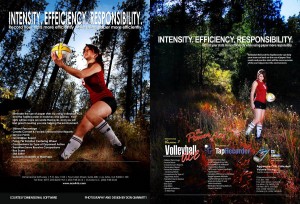 In these ads I was to act like a Volleyball Player in the middle of the woods. It was an ad that focused on not using up natural resources by using software instead.