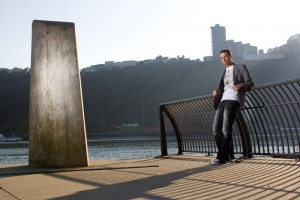 Matt along the river at a Lighting Essentials Workshop in Pittsburgh, PA