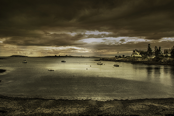 A Small Harbor in Maine: Photoshop and Lightroom Post Processing.